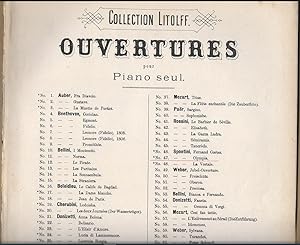 Bild des Verkufers fr Ouverture zur Oper "Olympia" (= Collection Litolff. Ouvertures pour piano seul, No. 47). zum Verkauf von Antiquariat Bcherstapel