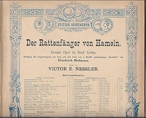 Bild des Verkufers fr Der Rattenfnger von Hameln. Grosse Oper in fnf Acten. Musik von Victor E. Nessler (= Edition Schuberth. Potpourris von Francois Behr, No. 1). zum Verkauf von Antiquariat Bcherstapel