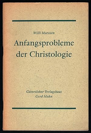 Bild des Verkufers fr Anfangsprobleme der Christologie. zum Verkauf von Antiquariat Bcherstapel