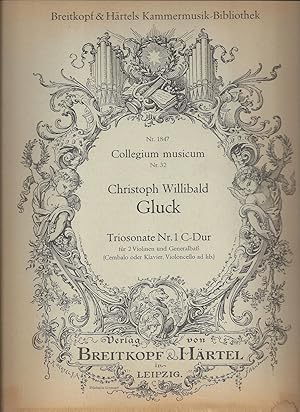 Imagen del vendedor de Triosonate Nr. 1 C-Dur (= Collegium musicum, Nr. 32) (= Breitkopf & Hrtels Kammermusik-Bibliothek, Nr. 1847). a la venta por Antiquariat Bcherstapel