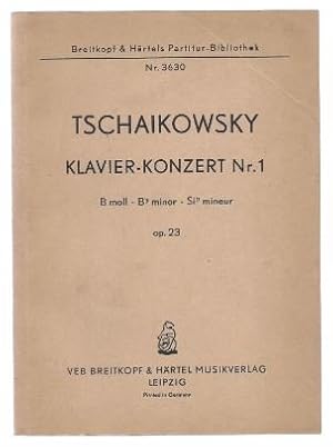 Bild des Verkufers fr Klavierkonzert b-Moll Nr. 1 Op. 23 (= Edition Breitkopf, Nr. 3630). Taschenpartitur. zum Verkauf von Antiquariat Bcherstapel