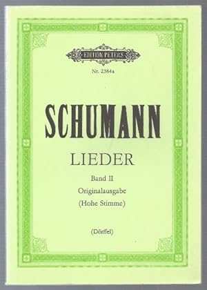 Bild des Verkufers fr Smtliche Lieder fr eine Singstimme und Klavier. Originalausgabe, Band II (= Edition Peters, Nr. 2384a). Hohe Stimme. zum Verkauf von Antiquariat Bcherstapel