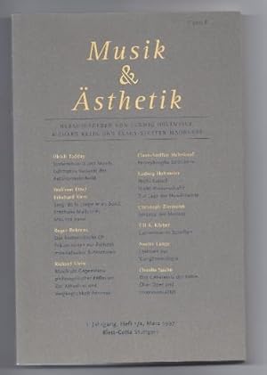 Seller image for Musik & sthetik. 1. Jahrgang, Heft 1/2, Mrz 1997. for sale by Antiquariat Bcherstapel