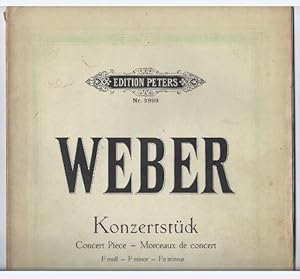 Bild des Verkufers fr Konzertstck fr Klavier und Orchester f-moll op. 79 (= Edition Peters, Nr. 2899). Ausgabe fr zwei Klaviere. zum Verkauf von Antiquariat Bcherstapel