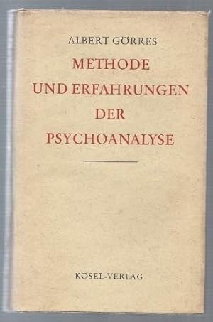 Imagen del vendedor de Methode und Erfahrungen der Psychoanalyse. a la venta por Antiquariat Bcherstapel