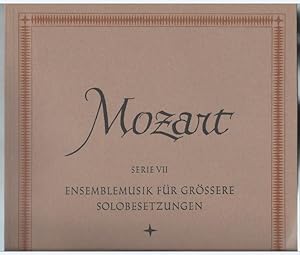 Seller image for Divertimenti und Serenaden fr Blasinstrumente (= Neue Ausgabe smtlicher Werke. Serie VII: Ensemblemusik fr grere Solobesetzungen. Werkgruppe 17, Band 2). DVfM 4579. for sale by Antiquariat Bcherstapel