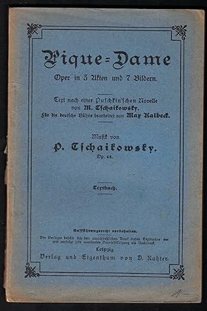 Immagine del venditore per Pique-Dame. Textbuch. venduto da Antiquariat Bcherstapel