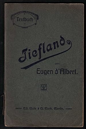 Imagen del vendedor de Tiefland. Textbuch. a la venta por Antiquariat Bcherstapel