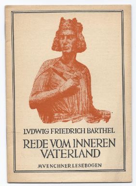 Seller image for Rede vom inneren Vaterland (= Mnchner Lesebogen, Nr. 62). for sale by Antiquariat Bcherstapel