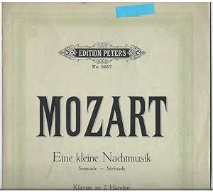 Seller image for Eine kleine Nachtmusik. Serenade fr Klavier zu 2 Hnden (= Edition Peters, Nr. 3957). for sale by Antiquariat Bcherstapel