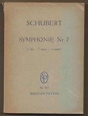 Image du vendeur pour Symphonie Nr. 7 C-Dur [bzw. 8 od. 9, D 944] (= Edition Peters, Nr. 513). Taschenpartitur. mis en vente par Antiquariat Bcherstapel