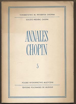 Imagen del vendedor de Annales Chopin 5. a la venta por Antiquariat Bcherstapel