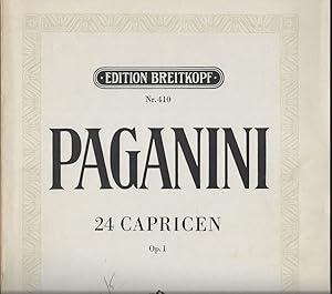 Seller image for 24 Capricen fr Violine, Op. 1 (= Edition Breitkopf, Nr. 410). Violino solo. for sale by Antiquariat Bcherstapel