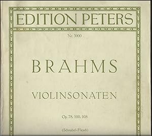 Imagen del vendedor de Sonaten fr Klavier und Violine (Violinsonaten) op. 78, 100, 108 (= Edition Peters Nr. 3900). a la venta por Antiquariat Bcherstapel