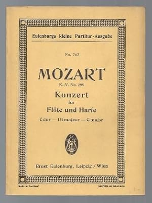 Seller image for Konzert C dur fr Flte und Harfe KV 299 (= Eulenburgs kleine Partitur-Ausgabe, No. 767). for sale by Antiquariat Bcherstapel