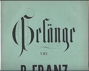 Immagine del venditore per Sechs Gesnge fr eine Singstimme mit Begleitung des Pianoforte, Op. 9. venduto da Antiquariat Bcherstapel
