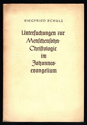 Imagen del vendedor de Untersuchungen zur Menschensohn-Christologie im Johannesevangelium. Zugleich ein Beitrag zur Methodengeschichte der Auslegung des 4. Evangeliums. a la venta por Antiquariat Bcherstapel