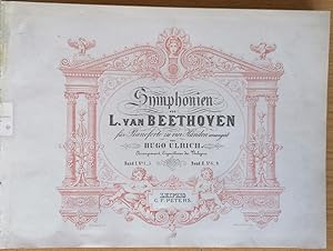 Image du vendeur pour Symphonien von L. van Beethoven fr Pianoforte zu vier Hnden arrangirt von Hugo Ulrich. Band I. Symphonien Nr. 1 - 5 (= Edition Peters, [Nr. 9]). mis en vente par Antiquariat Bcherstapel