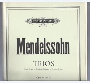 Seller image for Trios fr Pianoforte, Violine u. Violoncello, d-Moll Op. 49 und c-Moll Op. 66 (= Edition Peters, Nr. 1740). for sale by Antiquariat Bcherstapel