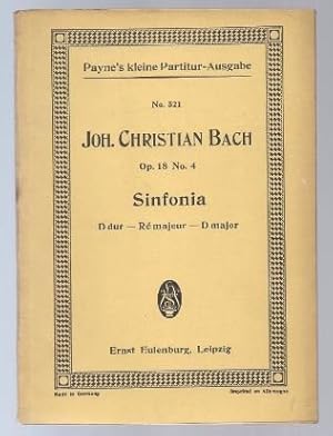 Immagine del venditore per Sinfonia D-Dur op. 18 No. 4 (= Payne s kleine Partitur-Ausgabe, No. 521). venduto da Antiquariat Bcherstapel