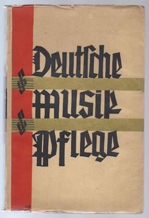 Imagen del vendedor de Deutsche Musikpflege. a la venta por Antiquariat Bcherstapel