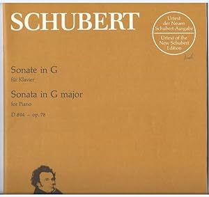 Seller image for Sonate G-Dur op. 78 D 894 (= Urtext der Neuen Schubert-Ausgabe, BA 5630). for sale by Antiquariat Bcherstapel