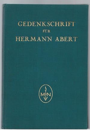 Bild des Verkufers fr Gedenkschrift fr Hermann Abert. Von seinen Schlern. zum Verkauf von Antiquariat Bcherstapel