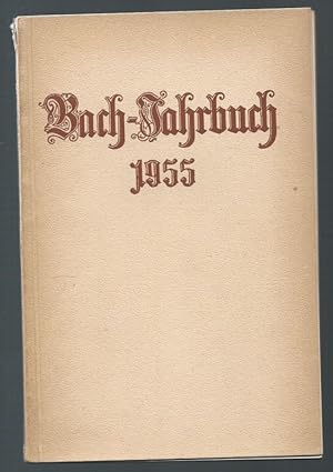 Seller image for Bach-Jahrbuch. 42. Jahrgang 1955. for sale by Antiquariat Bcherstapel