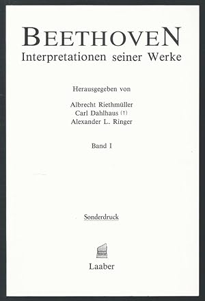 Bild des Verkufers fr Beethoven. Interpretationen seiner Werke, Band 1. Sonderdruck. zum Verkauf von Antiquariat Bcherstapel