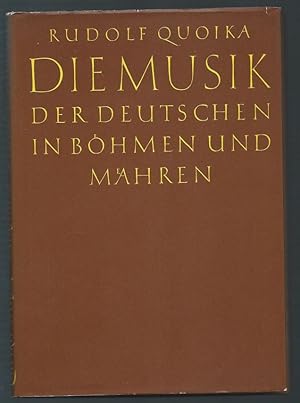 Immagine del venditore per Die Musik der Deutschen in Bhmen und Mhren (= Edition Merseburger 1408). venduto da Antiquariat Bcherstapel