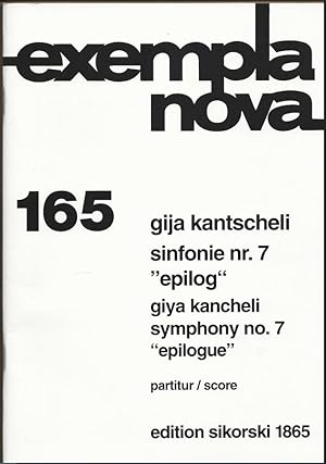 Seller image for Sinfonie Nr. 7 "Epilog" / Symphony No. 7 "Epilogue" (1986) (= Edition Sikorski, Nr. 1865. Exempla nova 165). Partitur. for sale by Antiquariat Bcherstapel