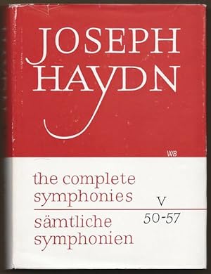 Image du vendeur pour Symphonien V (50 - 57) (= Joseph Haydn. Kritische Ausgabe smtlicher Symphonien / Critical edition of the complete symphonies. Philharmonia No. 593). Partitur. mis en vente par Antiquariat Bcherstapel