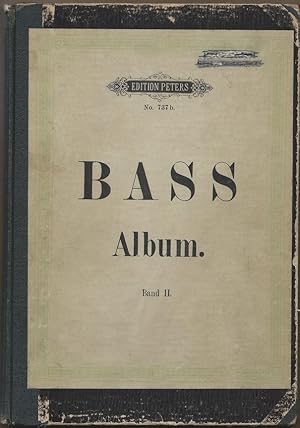 Bild des Verkufers fr Bass-Album. Arien-Album. Sammlung berhmter Arien fr Bariton und Bass mit Pianofortebegleitung. Band II (= Edition Peters, No. 737b). zum Verkauf von Antiquariat Bcherstapel