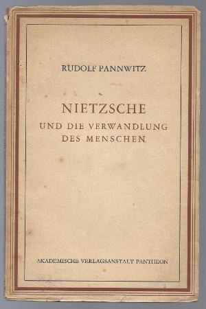 Bild des Verkufers fr Nietzsche und die Verwandlung des Menschen. zum Verkauf von Antiquariat Bcherstapel