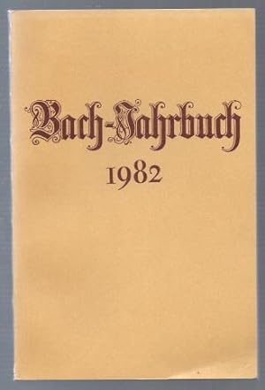 Seller image for Bach-Jahrbuch. 68. Jahrgang 1982. for sale by Antiquariat Bcherstapel