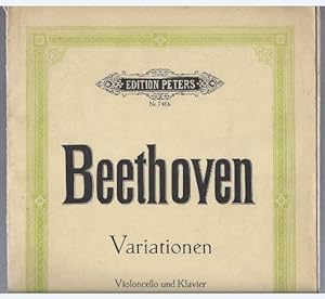 Image du vendeur pour Variationen fr Klavier und Violoncello (= Edition Peters, Nr. 748b). mis en vente par Antiquariat Bcherstapel
