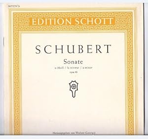 Seller image for Sonate a-Moll / la mineur / a minor Opus 42 (= Edition Schott, Nr. 0655/56 1/2). Einzel-Ausgabe. Piano. for sale by Antiquariat Bcherstapel