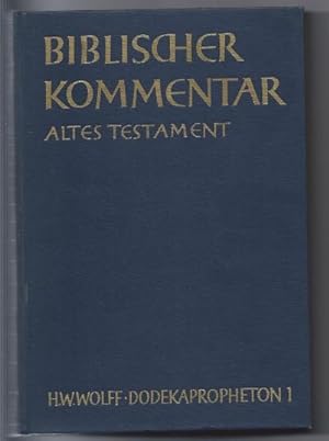 Seller image for Dodekapropheton 1 Hosea (= Biblischer Kommentar Altes Testament, Band XIV/1). for sale by Antiquariat Bcherstapel