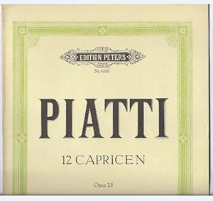 Image du vendeur pour 12 Capricen fr Violoncello, Opus 25 (= Edition Peters, Nr. 4260). mis en vente par Antiquariat Bcherstapel