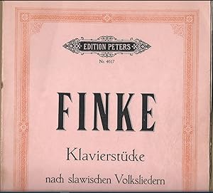 Seller image for Klavierstcke nach slawischen Volksliedern (1952) fr Klavier zu 2 Hnden (= Edition Peters, Nr. 4617). for sale by Antiquariat Bcherstapel