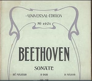 Seller image for Sonate D-Dur / Re majeur / D major Op. 28 (= Universal-Edition, No. 4024). Piano solo. for sale by Antiquariat Bcherstapel