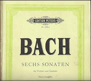 Bild des Verkufers fr Sechs Sonaten fr Violine und Cembalo, Band I (= Edition Peters, Nr. 4591a). zum Verkauf von Antiquariat Bcherstapel