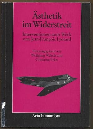 Bild des Verkufers fr sthetik im Widerstreit. Interventionen zum Werk von Jean-Francois Lyotard. zum Verkauf von Antiquariat Bcherstapel