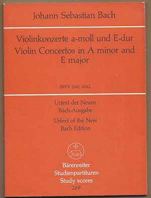 Seller image for Violinkonzerte a-Moll und E-Dur / Violin Concertos in A minor and E major, BWV 1041, 1042. Urtext der Neuen Bach-Ausgabe) (= Brenreiter Studienpartituren 269). for sale by Antiquariat Bcherstapel