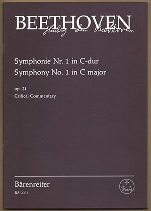 Bild des Verkufers fr Symphonie Nr. 1 C-Dur, Op. 21 / Symphony No. 1 in C major. Critical commentary (= BA 9001). zum Verkauf von Antiquariat Bcherstapel