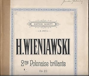 Seller image for 2me Polonaise brillante, Op. 21 (= Edition Schott, S. 2867). Violine & Piano. for sale by Antiquariat Bcherstapel