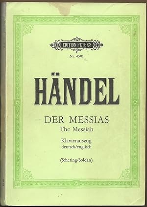 Image du vendeur pour Der Messias. Oratorium / The Messiah. An Oratorio [HWV 56] (= Edition Peters, Nr. 4501). Klavierauszug. mis en vente par Antiquariat Bcherstapel