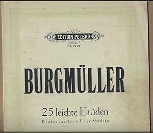 Imagen del vendedor de 25 leichte Etden / Easy Studies / Etudes faciles, Opus 100 (= Edition Peters, Nr. 3101). a la venta por Antiquariat Bcherstapel