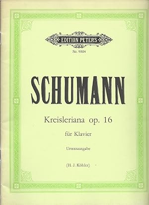 Image du vendeur pour Kreisleriana op. 16 fr Klavier (= Edition Peters, Nr. 9504). Urtextausgabe. mis en vente par Antiquariat Bcherstapel