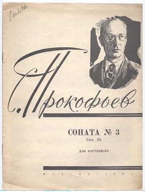 Bild des Verkufers fr Sonata No. 3. Sotsch. 28 (Op. 28) dlja fortepiano. zum Verkauf von Antiquariat Bcherstapel